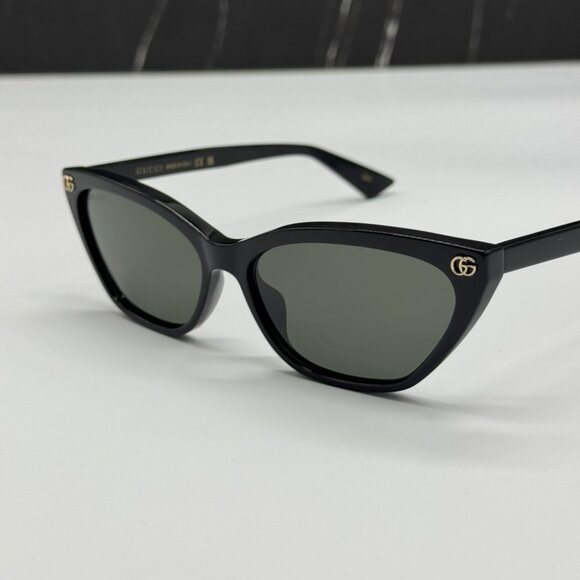NEW GG1815S 001 GUCCI CAT EYE BLACK WOMEN GUCCI SUNGLASSES - Picture 3 of 9